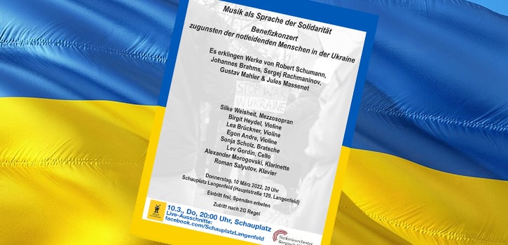 Freier Eintritt, es wird um Spenden für die Menschen in der Ukraine gebeten