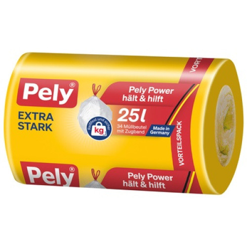 Pely Zug-Beutel extra 25L 34St Pely Zug-Beutel extra 25L 34St
