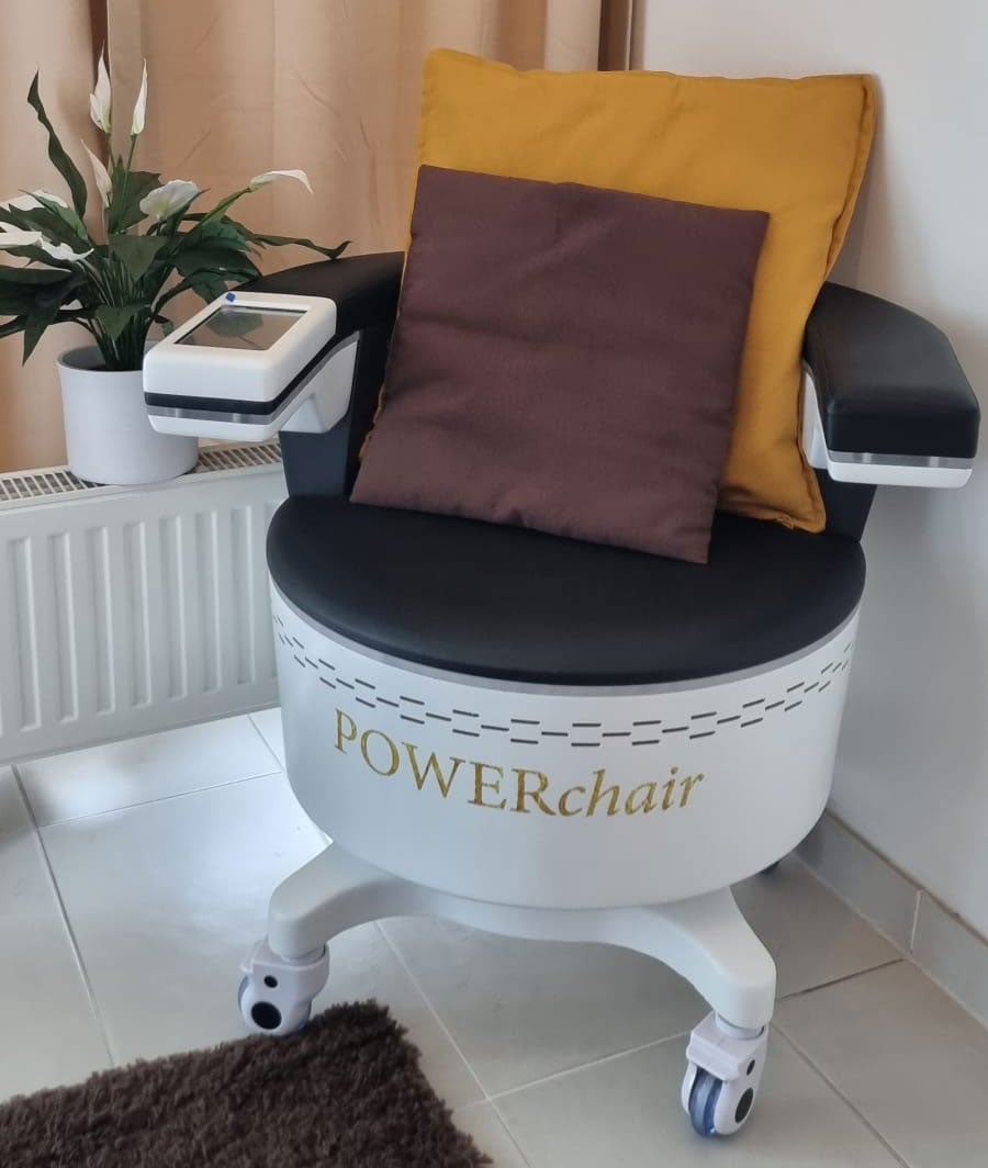 Powerchair bei Abnehmen im Liegen: Trainiert die Beckenbodenmuskeln