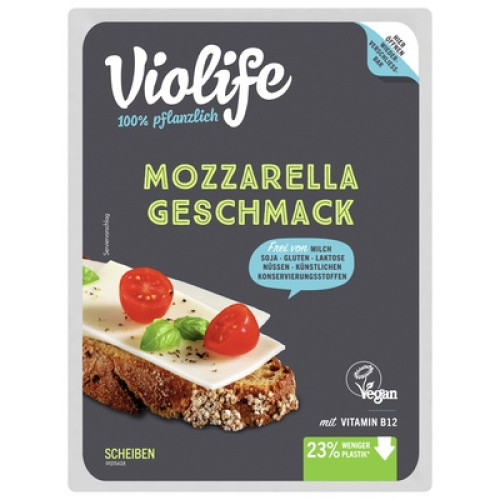 Violife Mozzarella-Geschmack in Scheiben frisch 140g Violife Mozzarella-Geschmack in Scheiben frisch 140g
