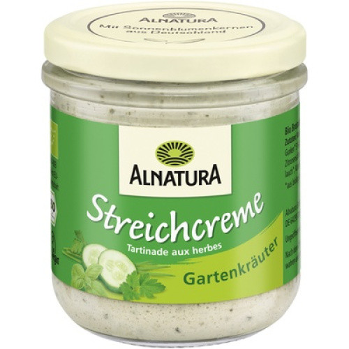 Bio Streichcreme Gartenkräuter Gurke vegan 180g Bio Streichcreme Gartenkräuter Gurke vegan 180g
