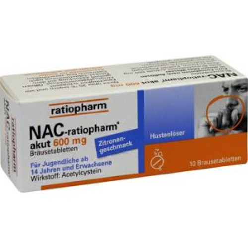 NAC-ratiopharm akut 600mg Hustenlöser NAC-ratiopharm akut 600mg Hustenlöser
