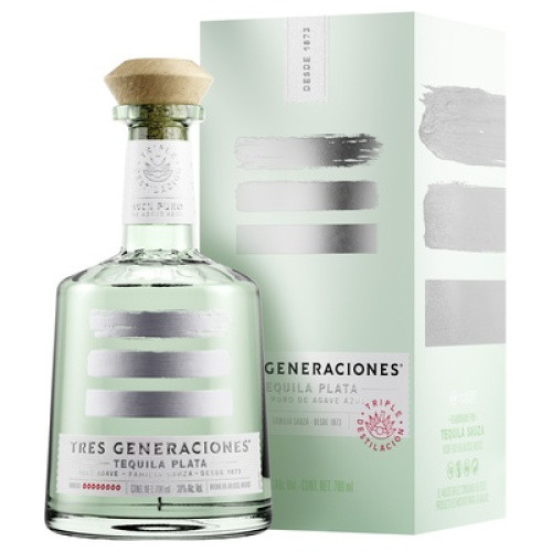 Tres Generaciones Tequila Plata 38% 100% Agave Azul 0,7l Tres Generaciones Tequila Plata 38% 100% Agave Azul 0,7l