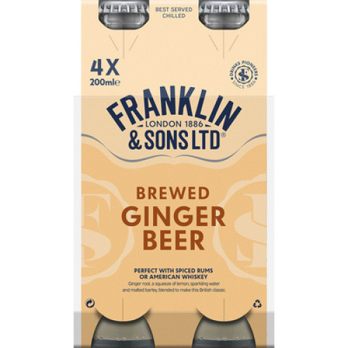 Franklin Ginger Brewed Beer 4 x 6 x 0,2L Franklin Ginger Brewed Beer 4 x 6 x 0,2L