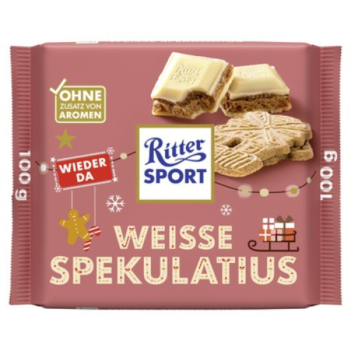 Ritter Sport Spekulatius weiße Tafelschokoalde 100g Ritter Sport Spekulatius weiße Tafelschokoalde 100g