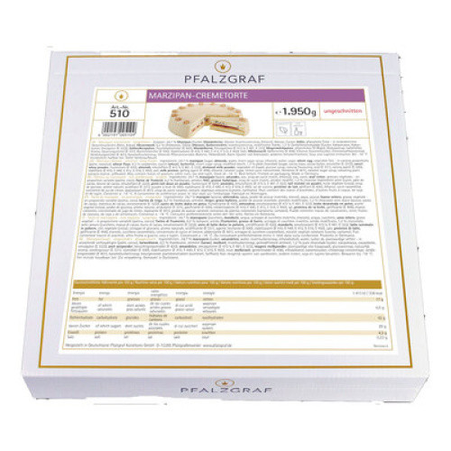 Marzipan Cremetorte TK 1950g Marzipan Cremetorte TK 1950g