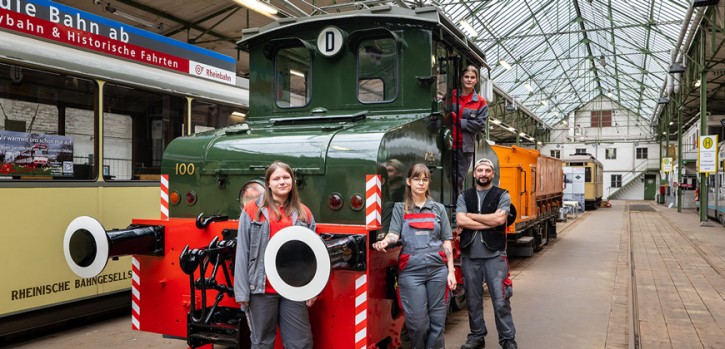 Oldtimer-Lok der Kreis Mettmanner Straßenbahn wurde liebevoll restauriert