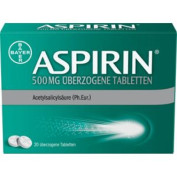 Aspirin 500mg überzogene Tabletten Aspirin 500mg überzogene Tabletten