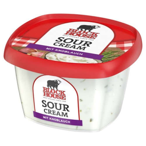 Block House Sour Cream Dip Knoblauch frisch 200g Block House Sour Cream Dip Knoblauch frisch 200g