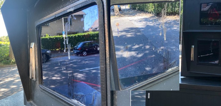 Tritte und Spucke gegen das Radargerät