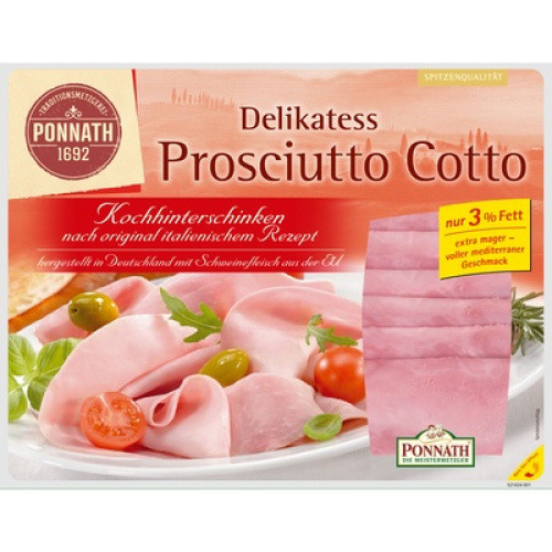 Ponnath Prosciutto Cotto frisch 150g Ponnath Prosciutto Cotto frisch 150g