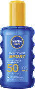 NIVEA SUN UV Dry Protect Sport Transparentes Spray LSF 50, 200 ml NIVEA SUN UV Dry Protect Sport Transparentes Spray LSF 50, 200 ml