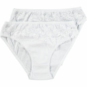 Maya Damen-Slip 2er-Pack, Weiß, M Maya Damen-Slip 2er-Pack, Weiß, M
