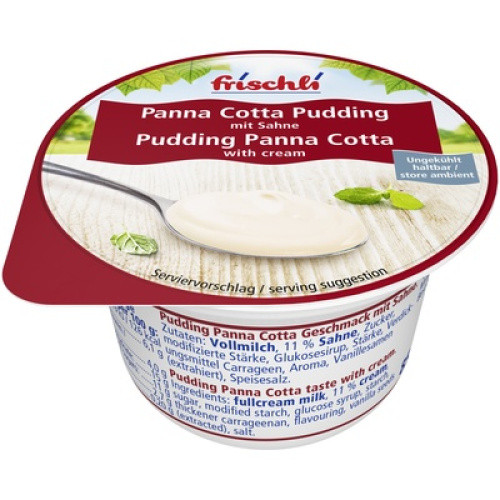 Panna Cotta Pudding mit Sahne 85 g Panna Cotta Pudding mit Sahne 85 g
