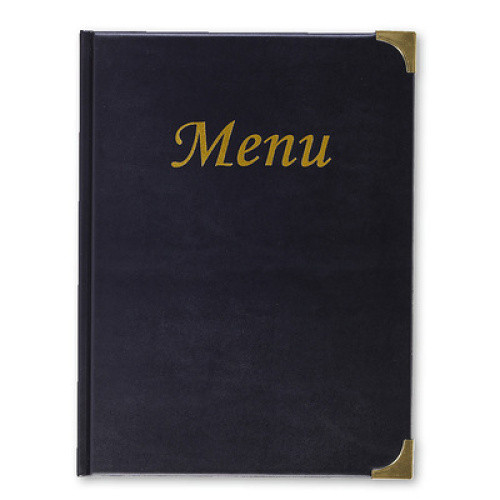 Basic - Speisekarte A4 Schwarz 1St Basic - Speisekarte A4 Schwarz 1St