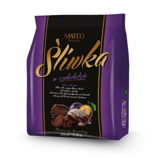 Sliwka Pflaumen mit Schokoladenüberzug 250g Sliwka Pflaumen mit Schokoladenüberzug 250g