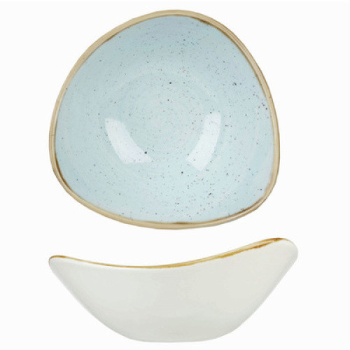 Schale ´Stonecast´ dreieckig in duck egg blue, Ø 15,3 cm Schale ´Stonecast´ dreieckig in duck egg blue, Ø 15,3 cm