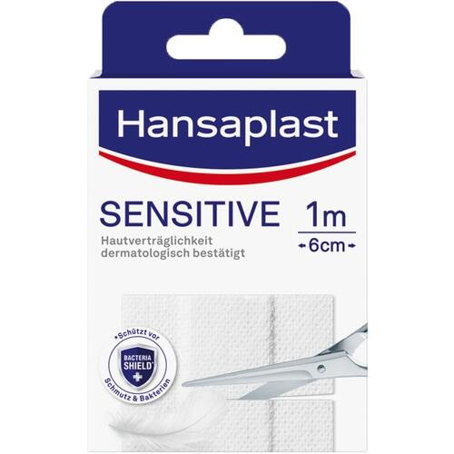 Hansaplast Sensitive 1m × 6cm Pflaster Hansaplast Sensitive 1m × 6cm Pflaster