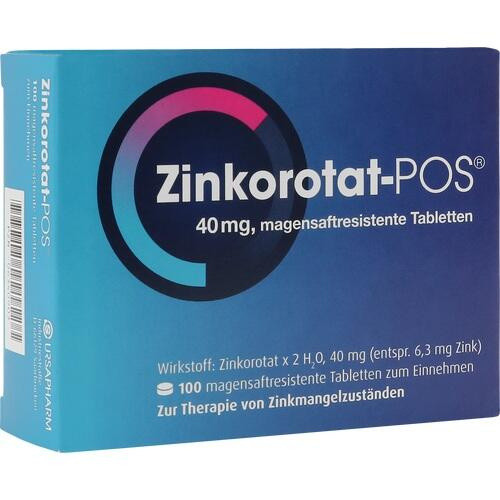 Zinkorotat-POS 40 mg magensaftresistente Tabletten Zinkorotat-POS 40 mg magensaftresistente Tabletten