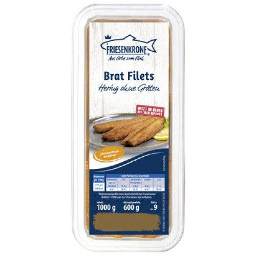 Brathering-Filet ohne Gräten frisch 1kg Brathering-Filet ohne Gräten frisch 1kg