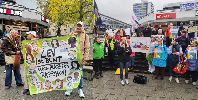 Fraktion dankt den Omas gegen Rechts für starke Mahnwache  Fraktion dankt den Omas gegen Rechts für starke Mahnwache
