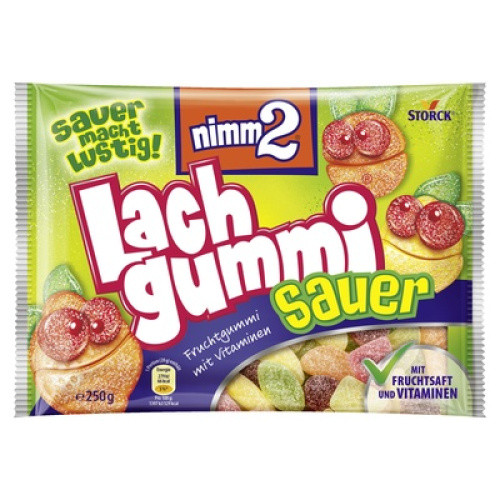 Nimm 2 Lachgummi sauer 250G Nimm 2 Lachgummi sauer 250G