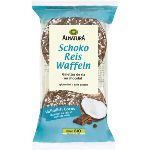 Bio Reiswaffel Schoko Cocos glutenfrei 100g Bio Reiswaffel Schoko Cocos glutenfrei 100g