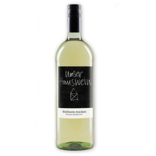 Unser Hauswein Weisswein trocken 1L Unser Hauswein Weisswein trocken 1L