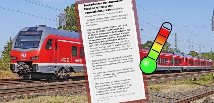 Bei diesen Rekordtemperaturen muss niemand seine Fahrt antreten