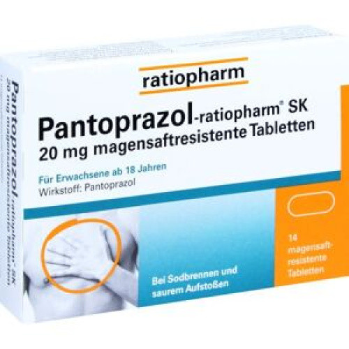 Pantoprazol-ratiopharm SK 20mg magensaftres. Tbl. Pantoprazol-ratiopharm SK 20mg magensaftres. Tbl.