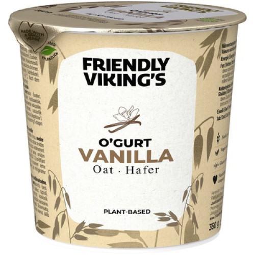 Friendly Vikings OGurt Greek Style Vanille frisch 350g Friendly Vikings OGurt Greek Style Vanille frisch 350g