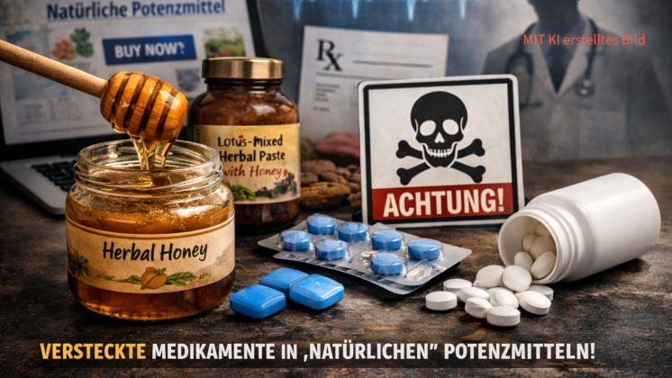 Versteckte Viagra-Wirkstoffe in angeblich natürlichen Potenzmitteln