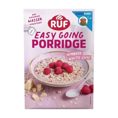 Ruf Porridge mit Himbeere und weisse Schokolade 65g Ruf Porridge mit Himbeere und weisse Schokolade 65g