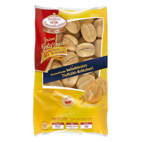 Weizenbrötchen ´Goldstücke´ TK 50g Weizenbrötchen ´Goldstücke´ TK 50g