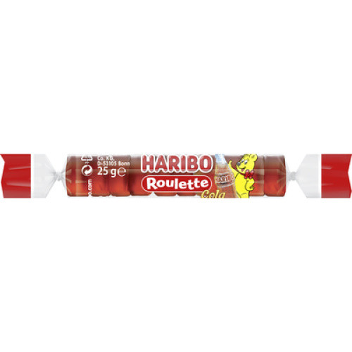 Cola-Roulette Rolle Fruchtgummi 25g Cola-Roulette Rolle Fruchtgummi 25g