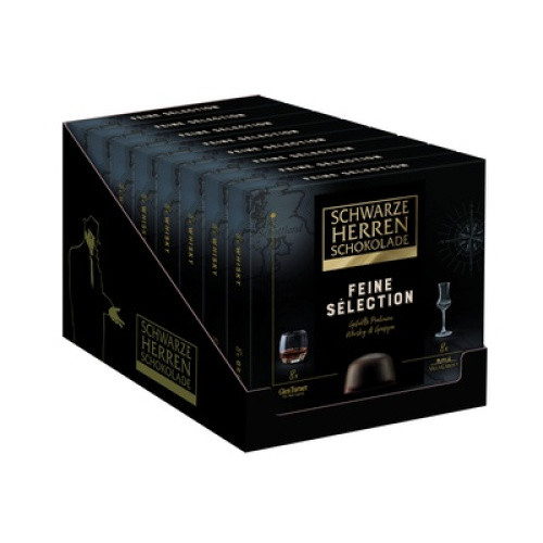 Schwarze Herren Feine Sélection Pralinen mit Alkohol 170g Schwarze Herren Feine Sélection Pralinen mit Alkohol 170g