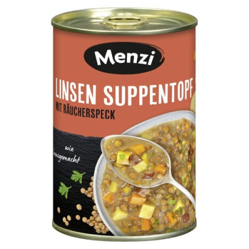 Linsen Suppentopf mit Räucherspeck 0,4L Linsen Suppentopf mit Räucherspeck 0,4L