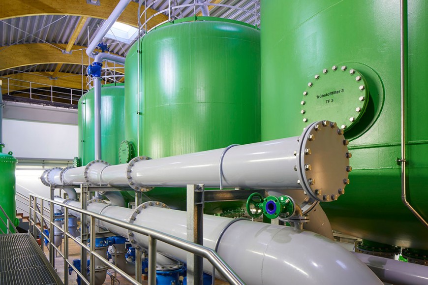 ...entsteht im Wasserwerk Baumberg.  ...entsteht im Wasserwerk Baumberg.