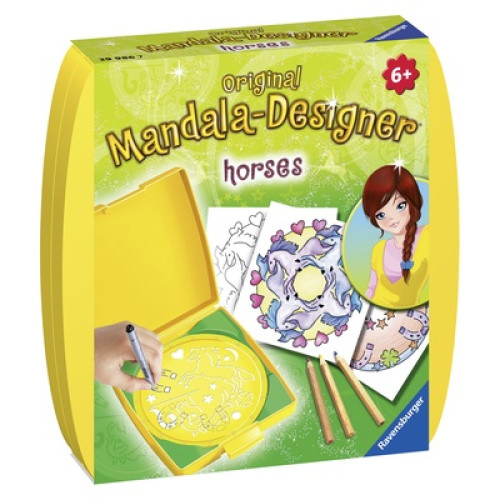 Der Ravensburger Mandala Designer Mini Pferde ermöglicht Kindern ab 6 Jahren kreativen Zeichenspaß a Der Ravensburger Mandala Designer Mini Pferde ermöglicht Kindern ab 6 Jahren kreativen Zeichenspaß a