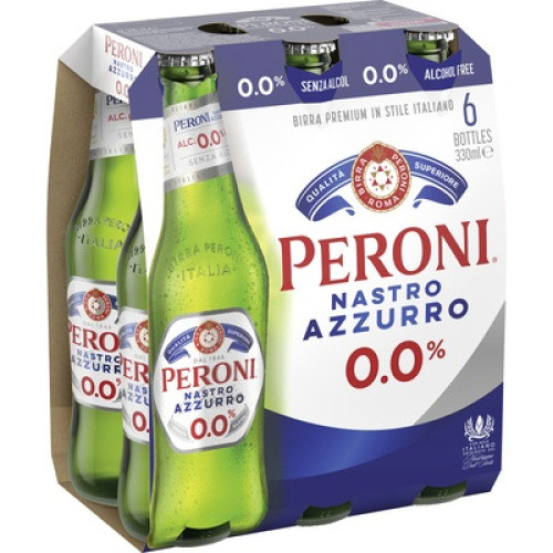 Peroni Nastro Azzurro 0,0% 6x0,33l Peroni Nastro Azzurro 0,0% 6x0,33l