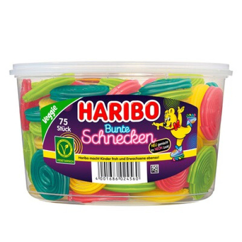 Bunte Schnecken Dose vegan 75St Bunte Schnecken Dose vegan 75St