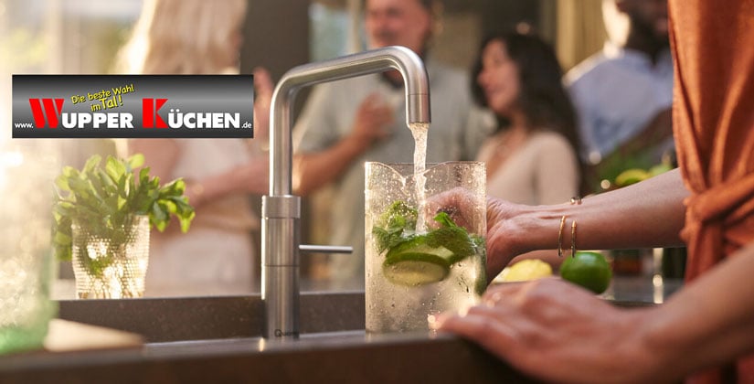Kochendes, gekühltes, stilles oder sprudelndes Wasser direkt aus einem einzigen Hahn – jederzeit und in Sekundenschnelle