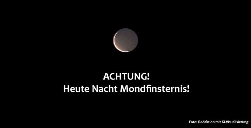 Nur gut zwei Wochen nach der Sonnenfinsternis folgt heute Nacht das nächste besondere Himmelsschauspiel