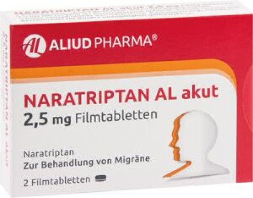 Naratriptan AL akut 2.5mg Filmtabletten Naratriptan AL akut 2.5mg Filmtabletten