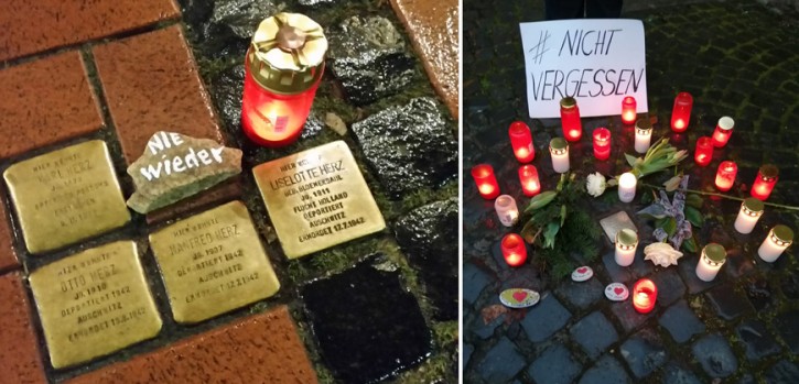 "Rassismus tötet immer noch" und "Bösartiger Wahnsinn darf sich niemals wiederholen" "Rassismus tötet immer noch" und "Bösartiger Wahnsinn darf sich niemals wiederholen"