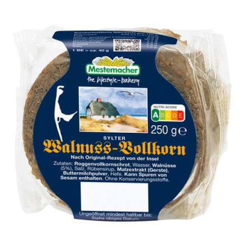 Sylter Walnuss-Vollkornbrot rund 250g Sylter Walnuss-Vollkornbrot rund 250g