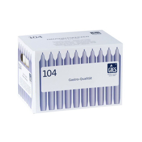 Haushaltskerzen weiß 180x22mm, 104 Stück Haushaltskerzen weiß 180x22mm, 104 Stück