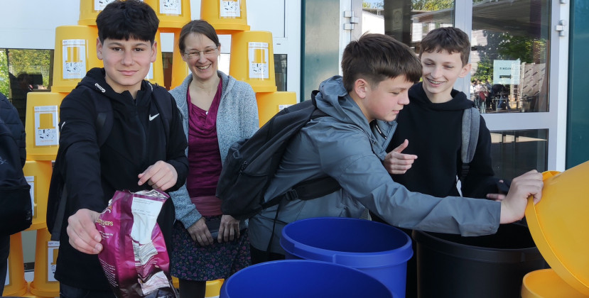 Montanus Realschule verbessert die Mülltrennung