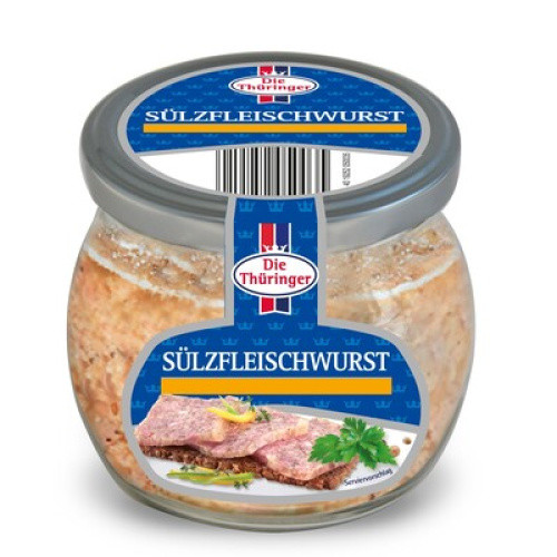 Thüringer Sülzfleischwurst im Glas frisch 300g Thüringer Sülzfleischwurst im Glas frisch 300g