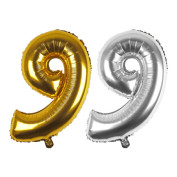 Folienballon mit Zahl 9 Folienballon mit Zahl 9